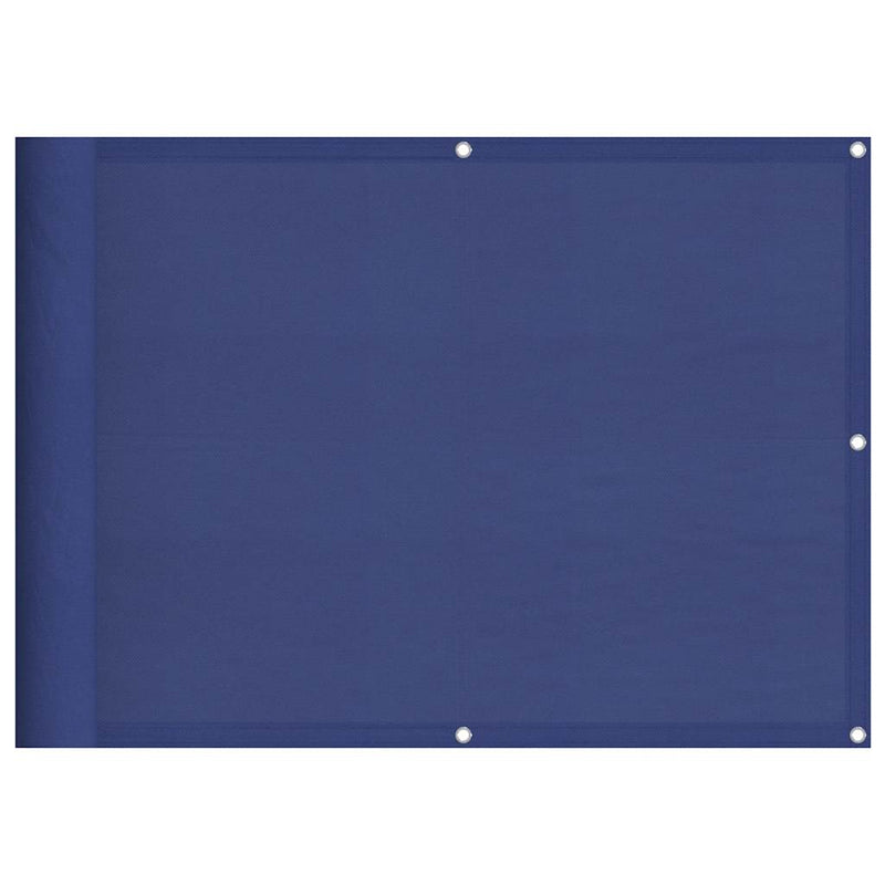 Laden Sie das Bild in Galerie -Viewer, Vidaxl balkonscherm 75x800 cm 100% oxford polyester blauw
