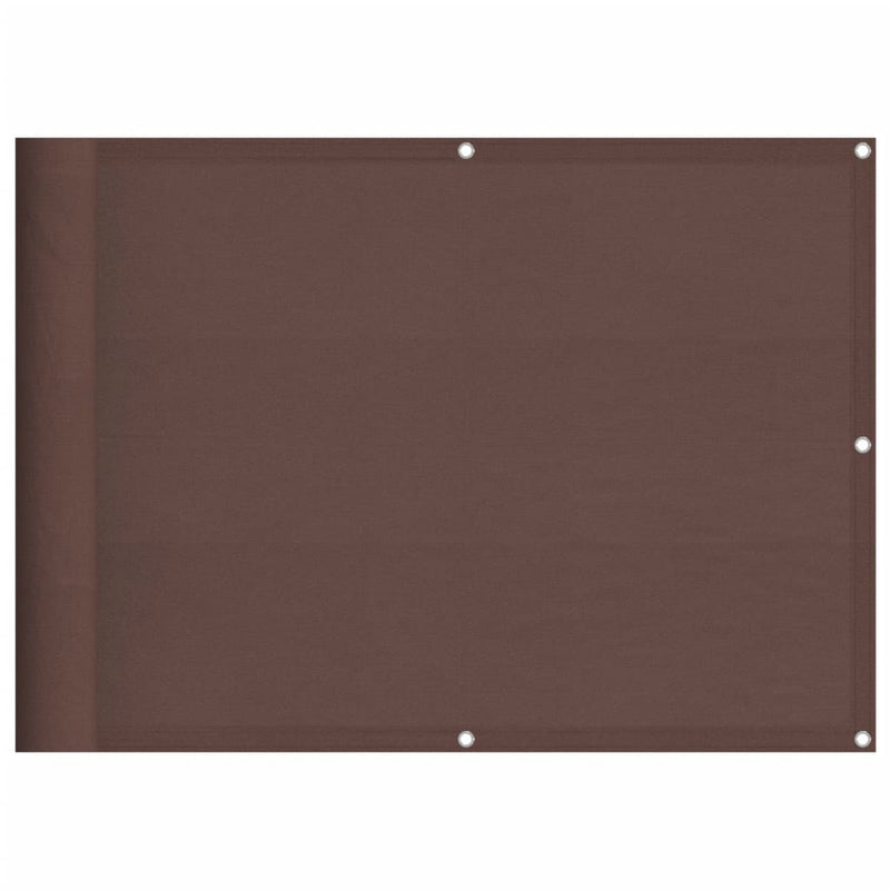 Load image into Gallery viewer, Vidaxl balkonscherm 75x700 cm 100% oxford polyester bruin
