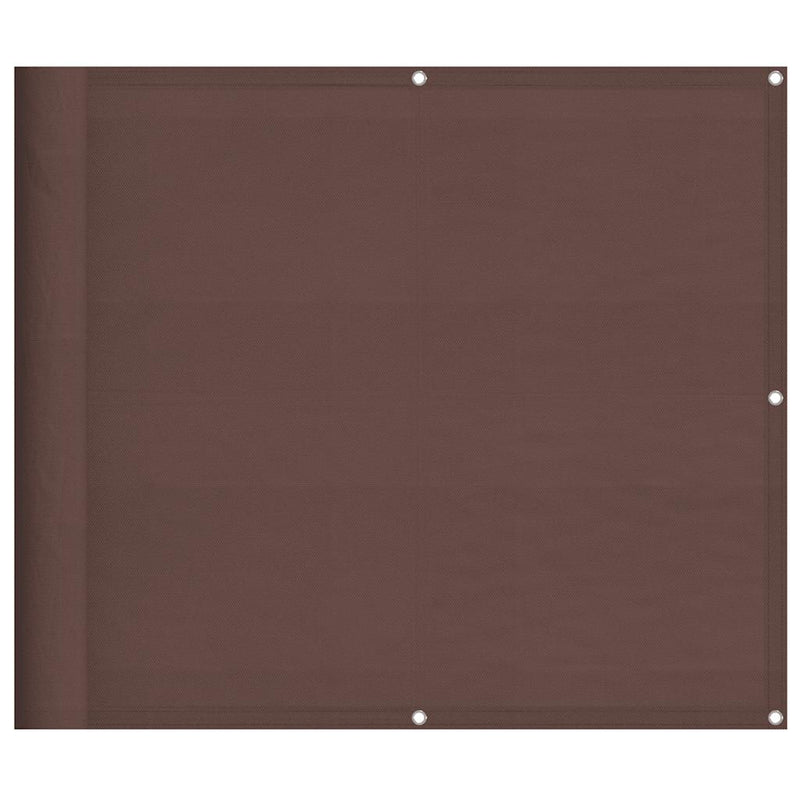 Cargue la imagen en el visor de la galería, Vidaxl balkonscherm 90x800 cm 100% oxford polyester bruin
