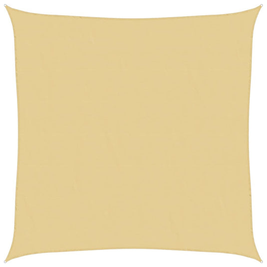 Vidaxl zonnezeil 3,6x3,6 m 100% polyester oxford zandkleurig