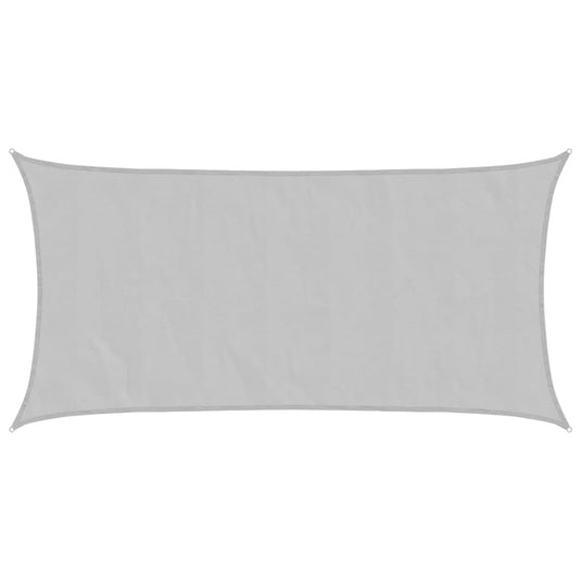 Vidaxl zonnezeil 4,5x2,5 m 100% polyester oxford lichtgrijs