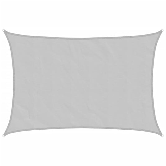 Vidaxl zonnezeil 5x3,5 m 100% polyester oxford lichtgrijs