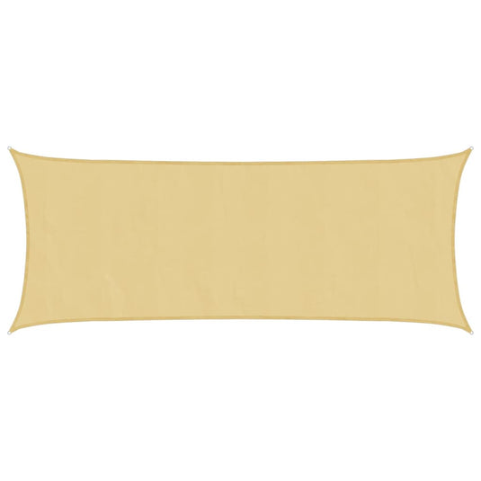 Vidaxl zonnezeil 5x2 m 100% polyester oxford zandkleurig