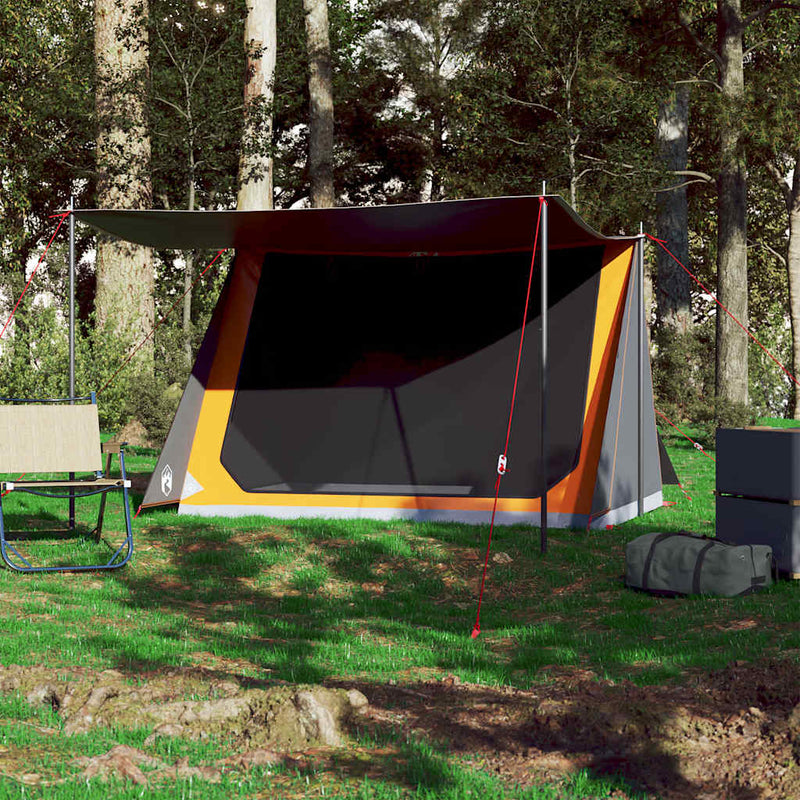 Load image into Gallery viewer, Vidaxl tent 2-persoons waterdicht grijs en oranje
