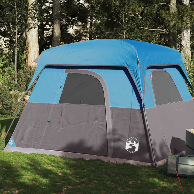 Laden Sie das Bild in Galerie -Viewer, Vidaxl tent 4-persoons waterdicht blauw

