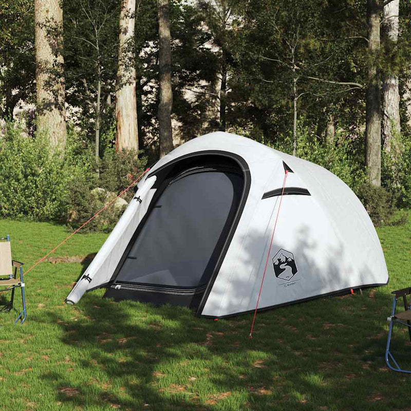 Load image into Gallery viewer, Vidaxl tunneltent 3-persoons waterdicht verduisterend stof wit
