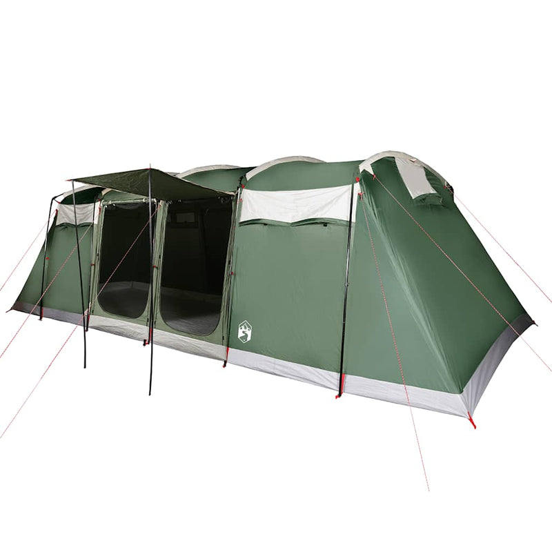Load image into Gallery viewer, Vidaxl tunneltent 10-persoons waterdicht groen
