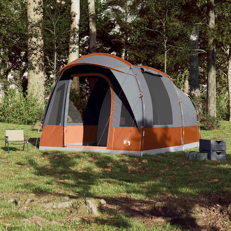 Load image into Gallery viewer, Vidaxl tunneltent 3-persoons waterdicht grijs en oranje
