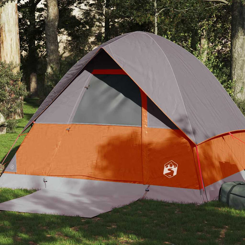 Load image into Gallery viewer, Vidaxl koepeltent 4-persoons waterdicht oranje
