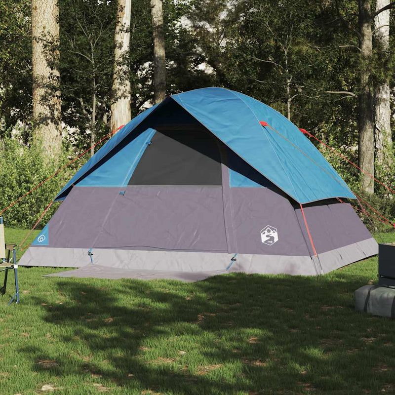 Load image into Gallery viewer, Vidaxl koepeltent 6-persoons waterdicht blauw
