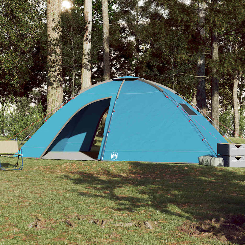 Load image into Gallery viewer, Vidaxl tent 8-persoons waterdicht blauw
