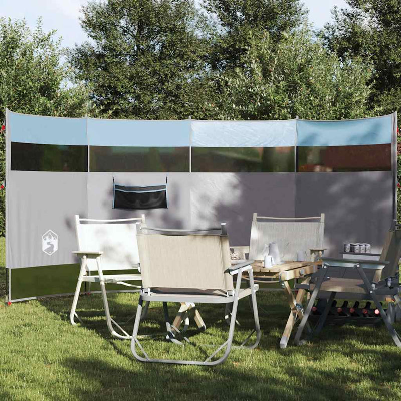 Load image into Gallery viewer, Vidaxl windscherm camping waterdicht 366x152x152 cm blauw
