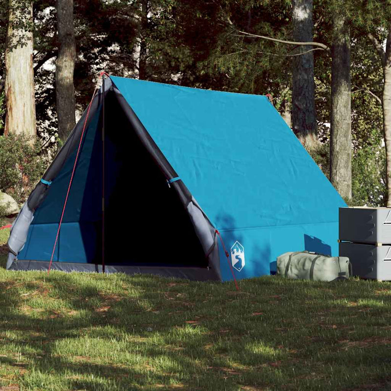 Load image into Gallery viewer, Vidaxl tent 2-persoons a-frame waterdicht blauw
