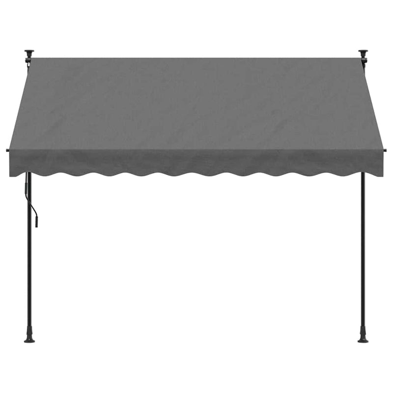 Load image into Gallery viewer, Vidaxl luifel uittrekbaar 250x150 cm stof en staal antracietkleurig
