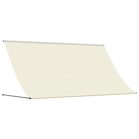 Vidaxl luifel uittrekbaar 300x150 cm stof en staal crèmekleurig