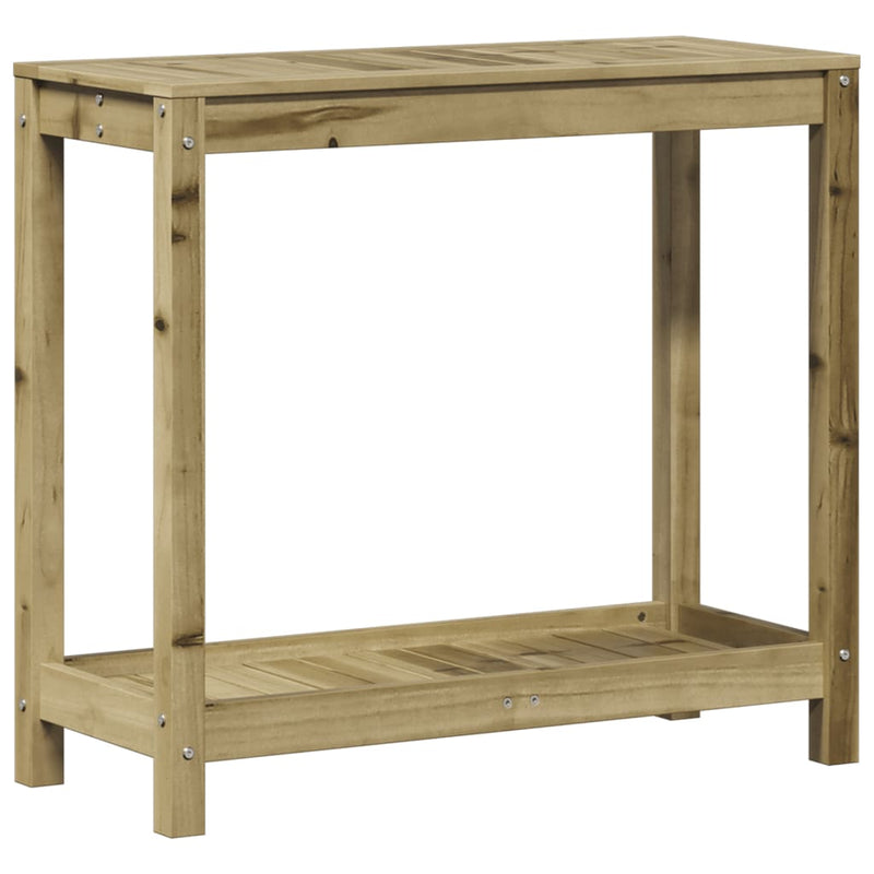 Load image into Gallery viewer, Vidaxl oppottafel met schap 82,5x35x75 cm geïmpregneerd grenenhout
