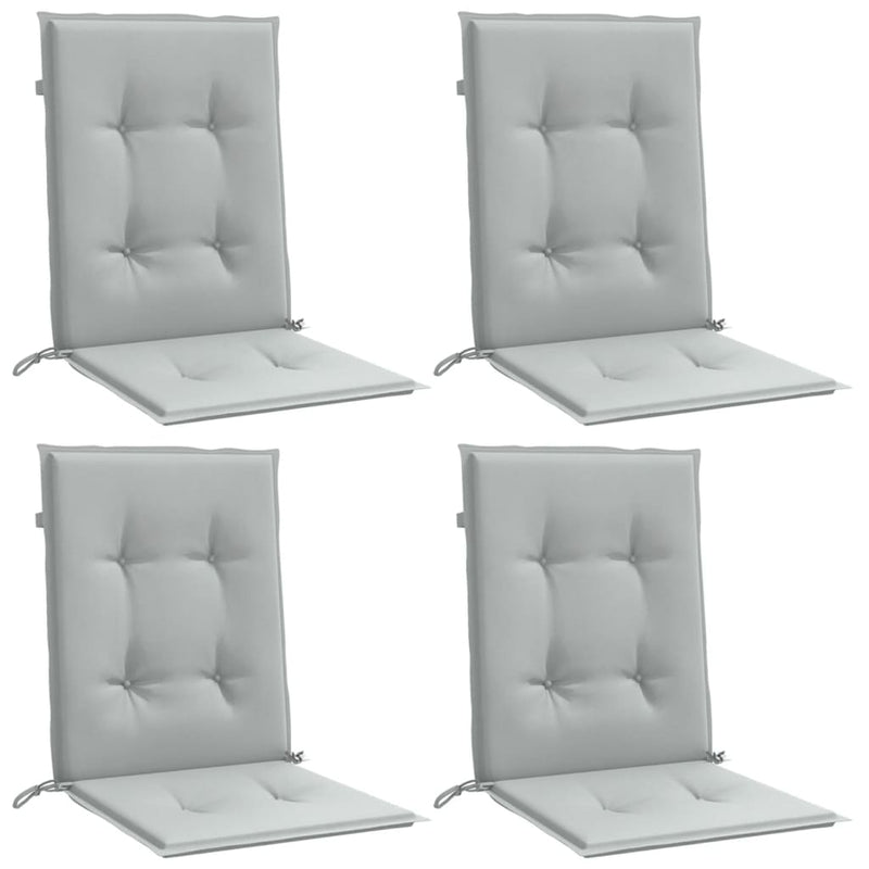 Load image into Gallery viewer, Vidaxl stoelkussens 4 st lage rug 100x50x4 cm stof lichtgrijs
