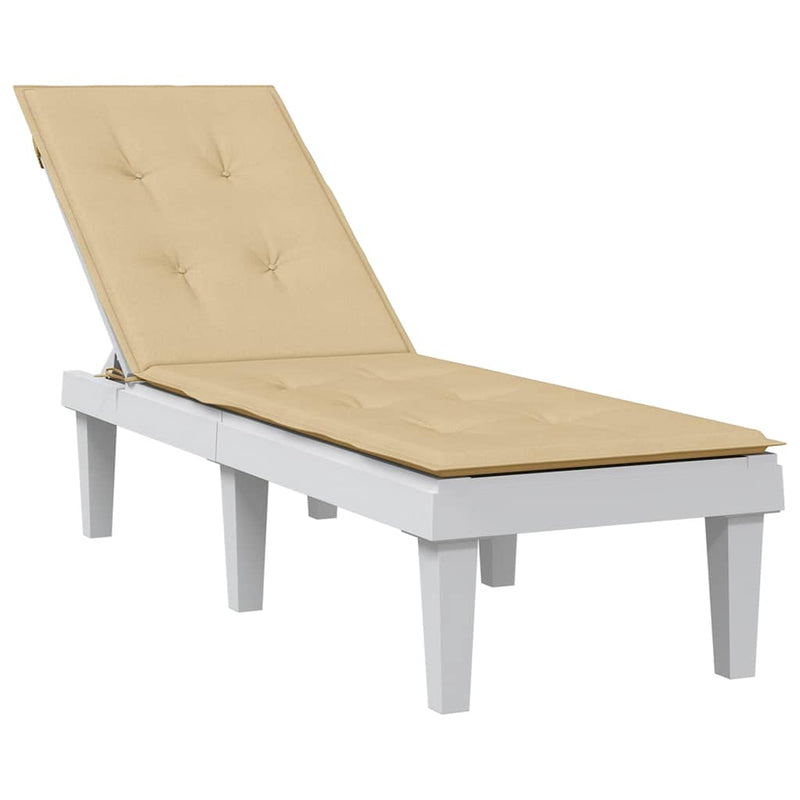 Load image into Gallery viewer, Vidaxl terrasstoelkussen (75+105) x 50 x 4 cm stof gemêleerd beige
