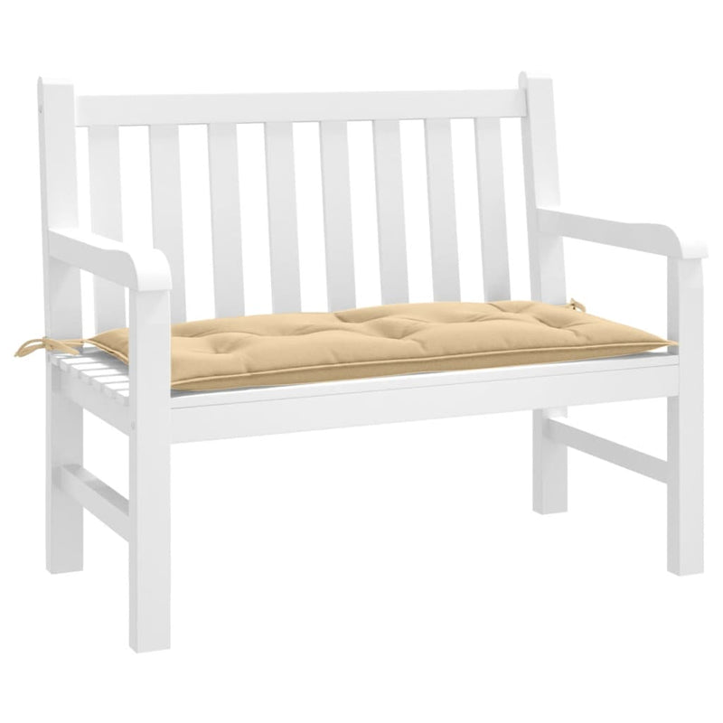Load image into Gallery viewer, Vidaxl tuinbankkussen 100x50x7 cm stof gemêleerd beige
