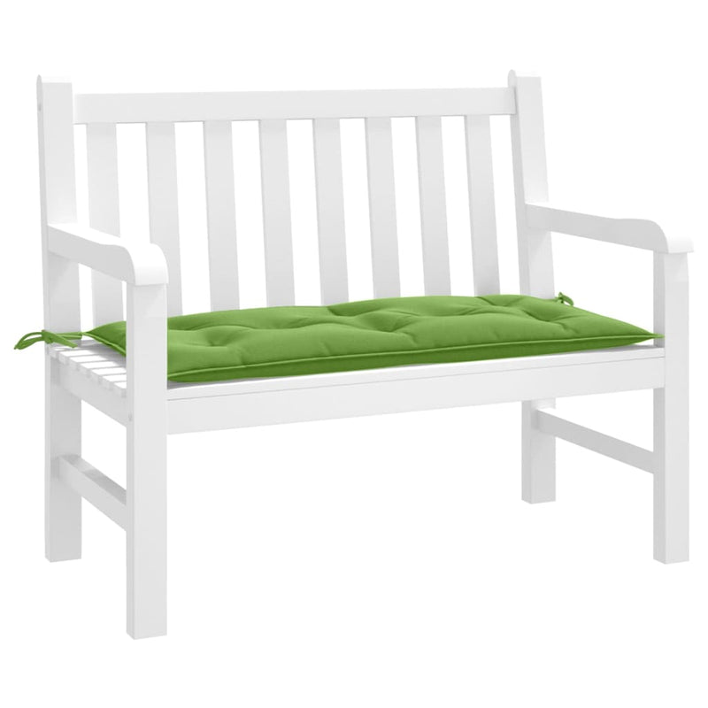 Afbeelding laden in galerijviewer, Vidaxl tuinbankkussen 100x50x7 cm stof gemêleerd groen
