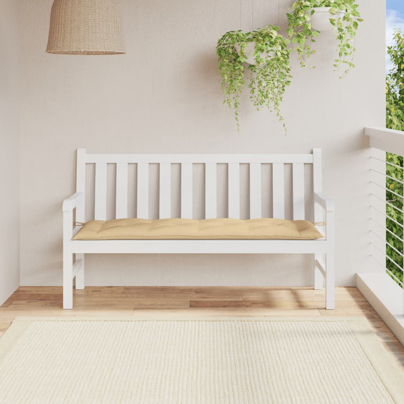 Load image into Gallery viewer, Vidaxl tuinbankkussen 150x50x7 cm stof gemêleerd beige
