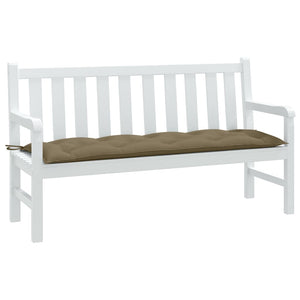 Vidaxl tuinbankkussen 150x50x7 cm stof gemêleerd taupe