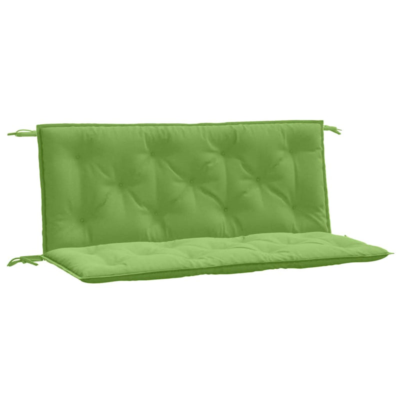 Load image into Gallery viewer, Vidaxl tuinbankkussens 2 st 120x50x7 cm stof gemêleerd groen
