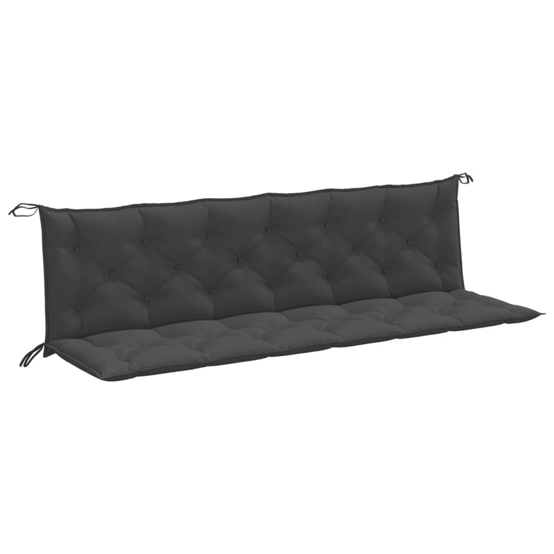 Load image into Gallery viewer, Vidaxl tuinbankkussens 2 st 200x50x7 cm stof gemêleerd antracietkleur
