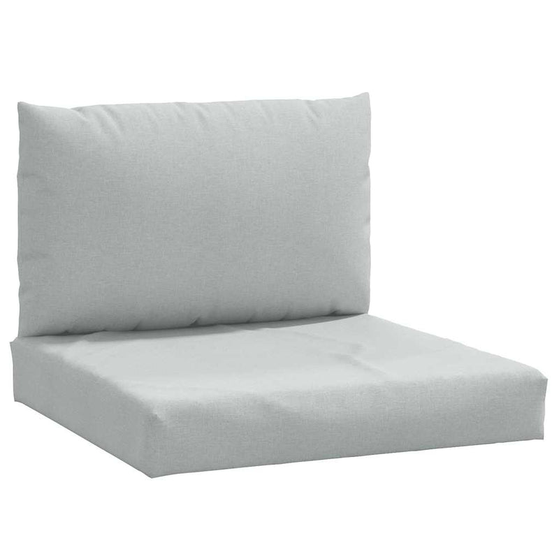 Load image into Gallery viewer, Vidaxl palletkussens 2 st stof gemêleerd lichtgrijs
