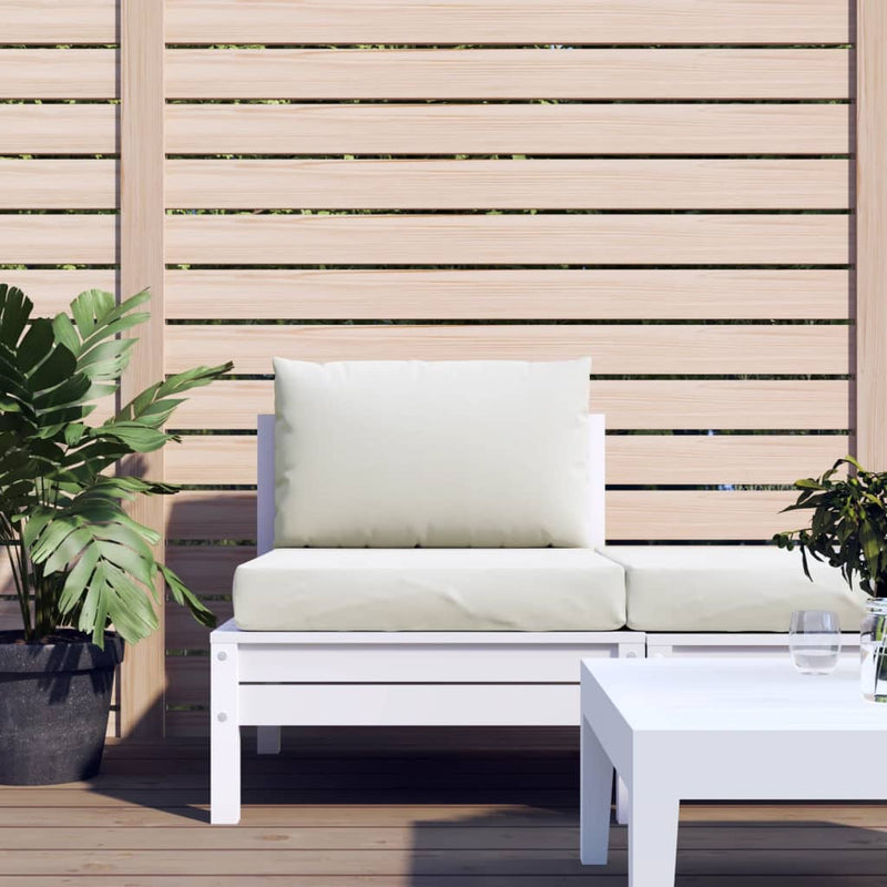 Load image into Gallery viewer, VidaXL Palletkussens 2 st stof gemêleerd crèmekleurig
