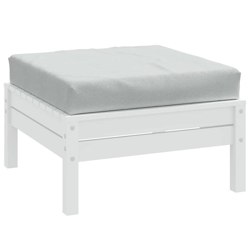 Load image into Gallery viewer, Vidaxl palletkussen 60x60x9,5 cm stof gemêleerd lichtgrijs
