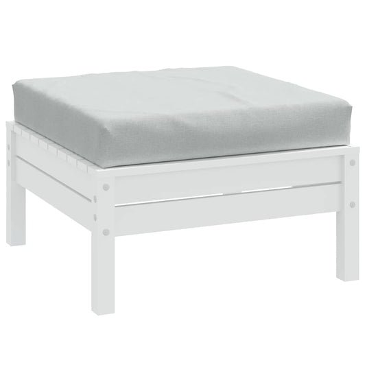 Vidaxl palletkussen 60x60x9,5 cm stof gemêleerd lichtgrijs