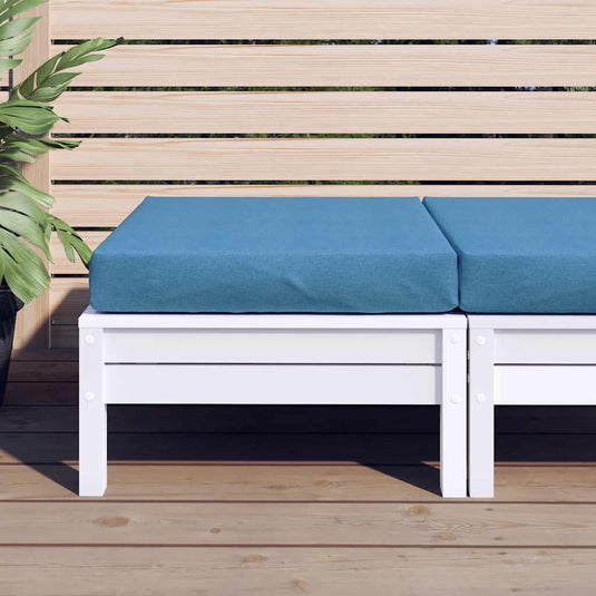 Vidaxl palletkussen 60x60x9,5 cm stof gemêleerd blauw