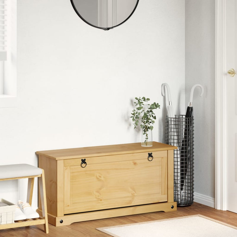 Load image into Gallery viewer, Vidaxl schoenenkast corona 99x32x47 cm massief grenenhout
