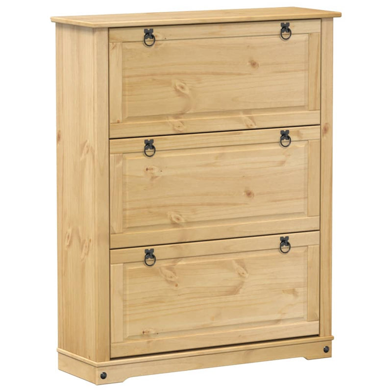 Load image into Gallery viewer, VidaXL Schoenenkast Corona 99x32x124,5 cm massief grenenhout
