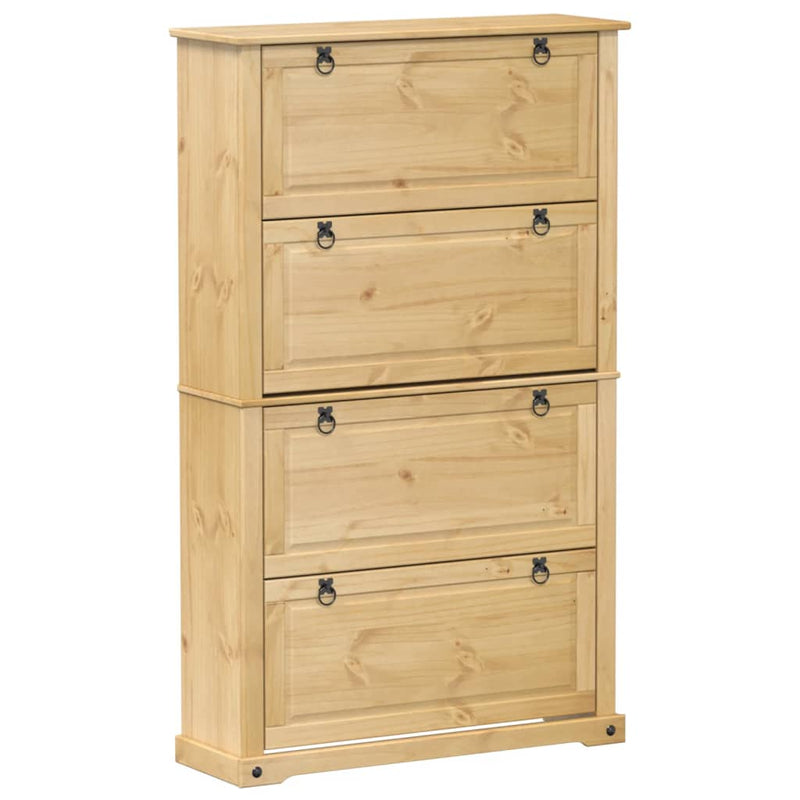 Load image into Gallery viewer, VidaXL Schoenenkast Corona 99x32x163,5 cm massief grenenhout

