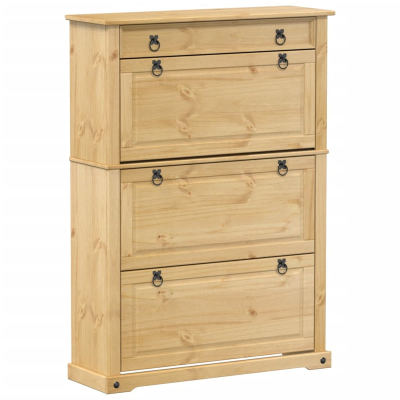Load image into Gallery viewer, VidaXL Schoenenkast Corona 99x32x138 cm massief grenenhout
