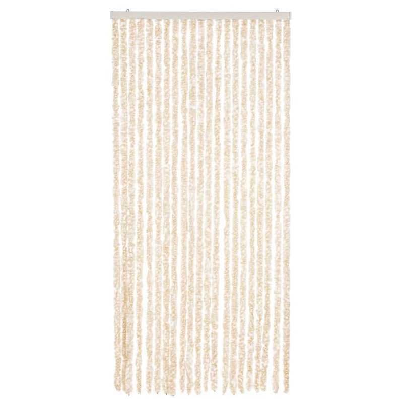 Load image into Gallery viewer, Vidaxl vliegengordijn 90x220 cm chenille beige en wit
