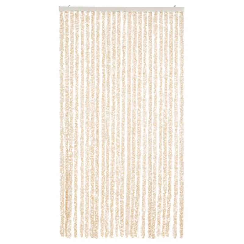 Load image into Gallery viewer, Vidaxl vliegengordijn 100x200 cm chenille beige en wit
