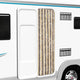 Vidaxl vliegengordijn 56x200 cm chenille donkerbruin en beige