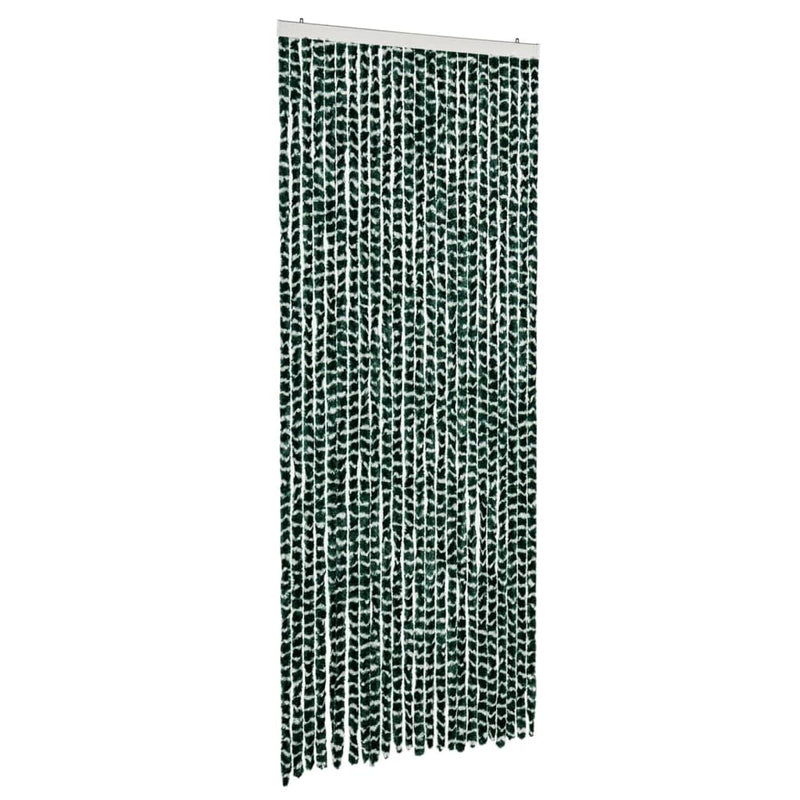 Load image into Gallery viewer, Vidaxl vliegengordijn 100x200 cm chenille groen en wit
