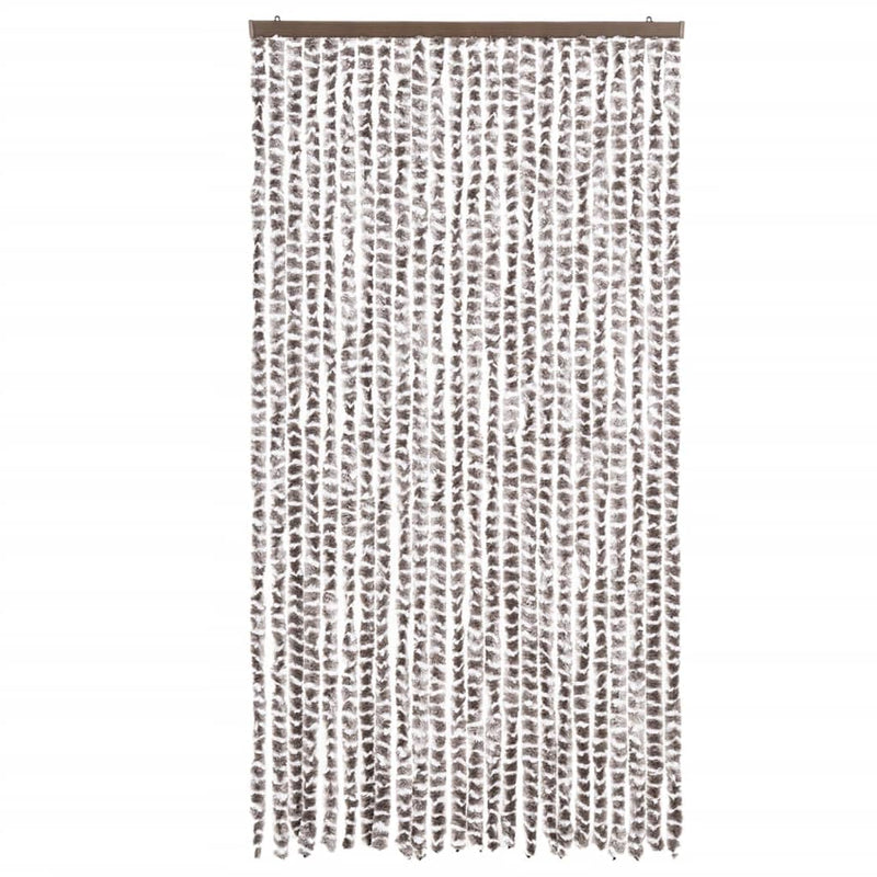 Load image into Gallery viewer, Vidaxl vliegengordijn 100x200 cm chenille taupe en wit
