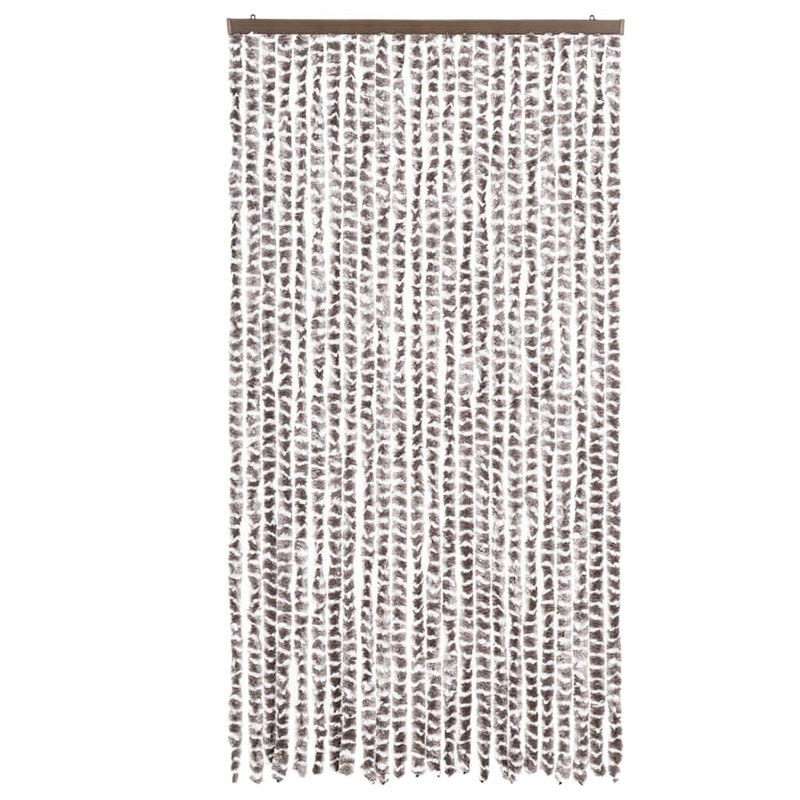 Load image into Gallery viewer, Vidaxl vliegengordijn 100x230 cm chenille taupe en wit
