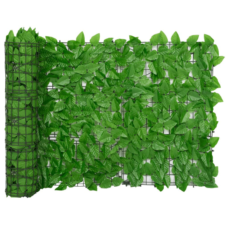 Load image into Gallery viewer, Vidaxl balkonscherm met groene bladeren 200x75 cm
