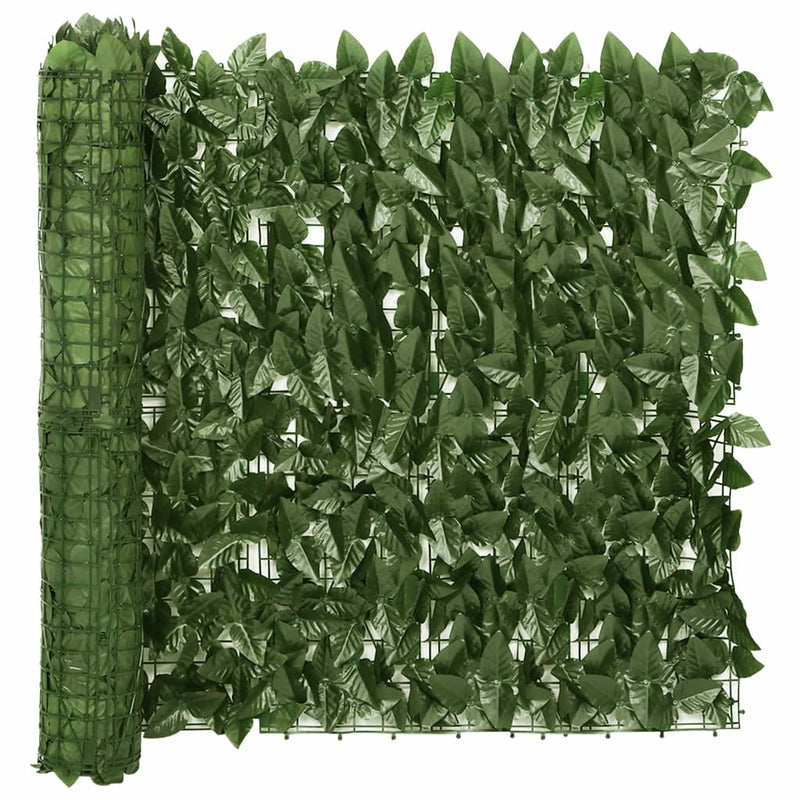 Load image into Gallery viewer, Vidaxl balkonscherm met donkergroene bladeren 600x75 cm
