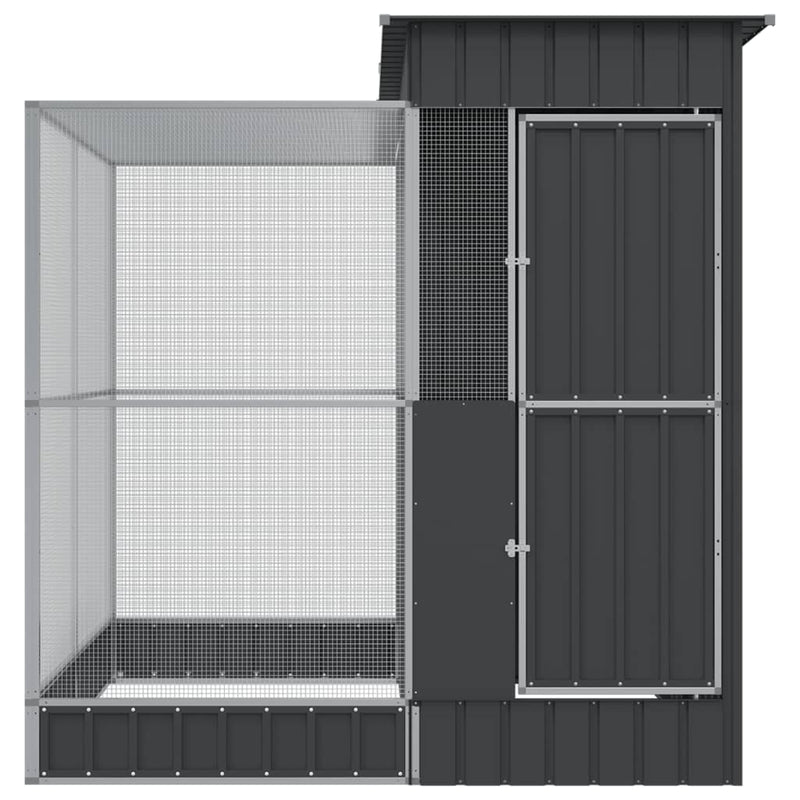 Load image into Gallery viewer, VidaXL Volière met verlengstuk 209x203x216 cm staal zilverkleurig
