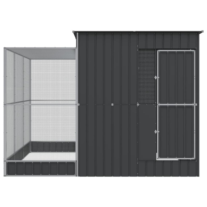 Load image into Gallery viewer, VidaXL Volière met verlengstuk 290x303x216 cm staal zilverkleurig
