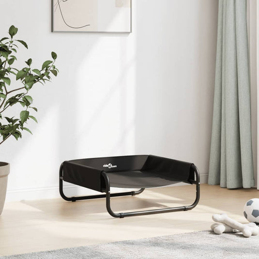 Vidaxl hondenmand verhoogd oxford stof en staal antracietkleurig