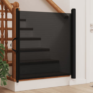 Vidaxl huisdierenhek uittrekbaar 117,5x125 cm zwart
