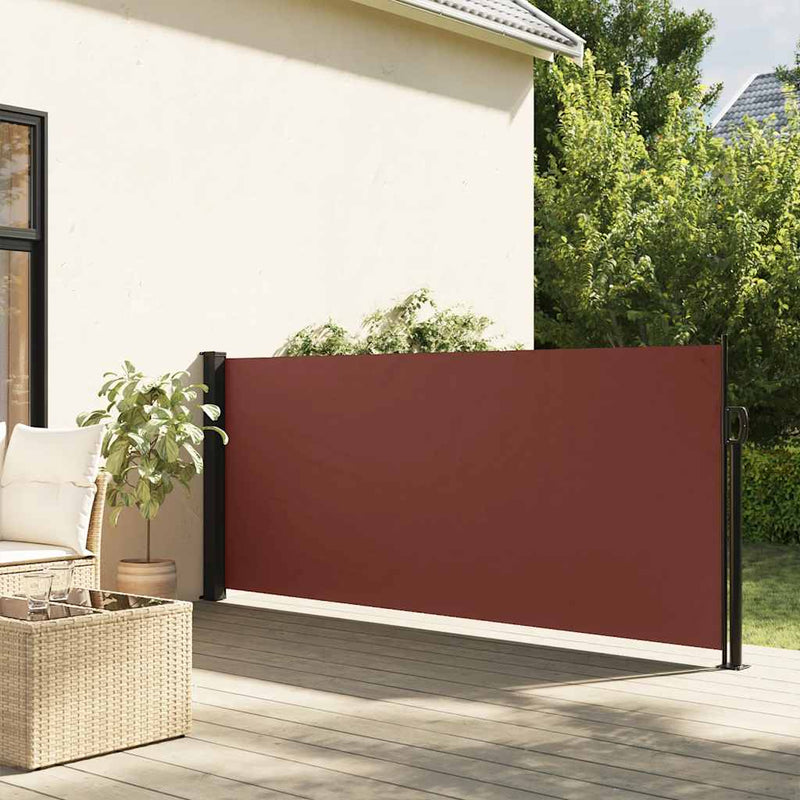 Load image into Gallery viewer, Vidaxl windscherm uittrekbaar 100x300 cm bruin
